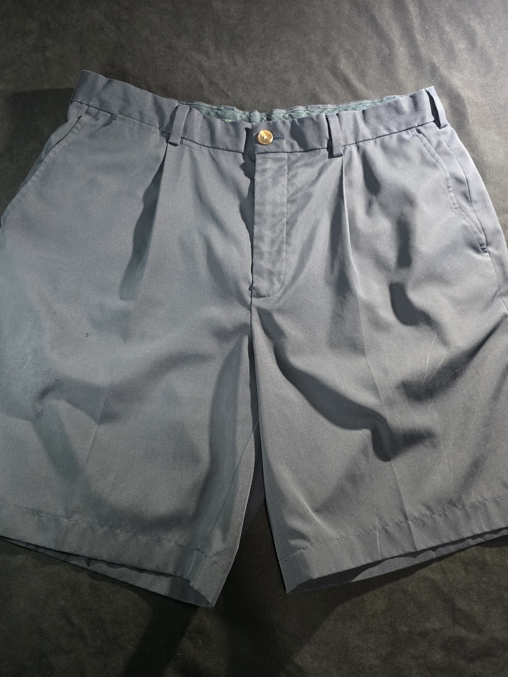 Brooks Brothers Slate-Gray Flat-Front Men's Shorts